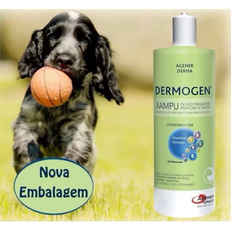 Shampoo Dermogen 500ml para Cães e Gatos Agener