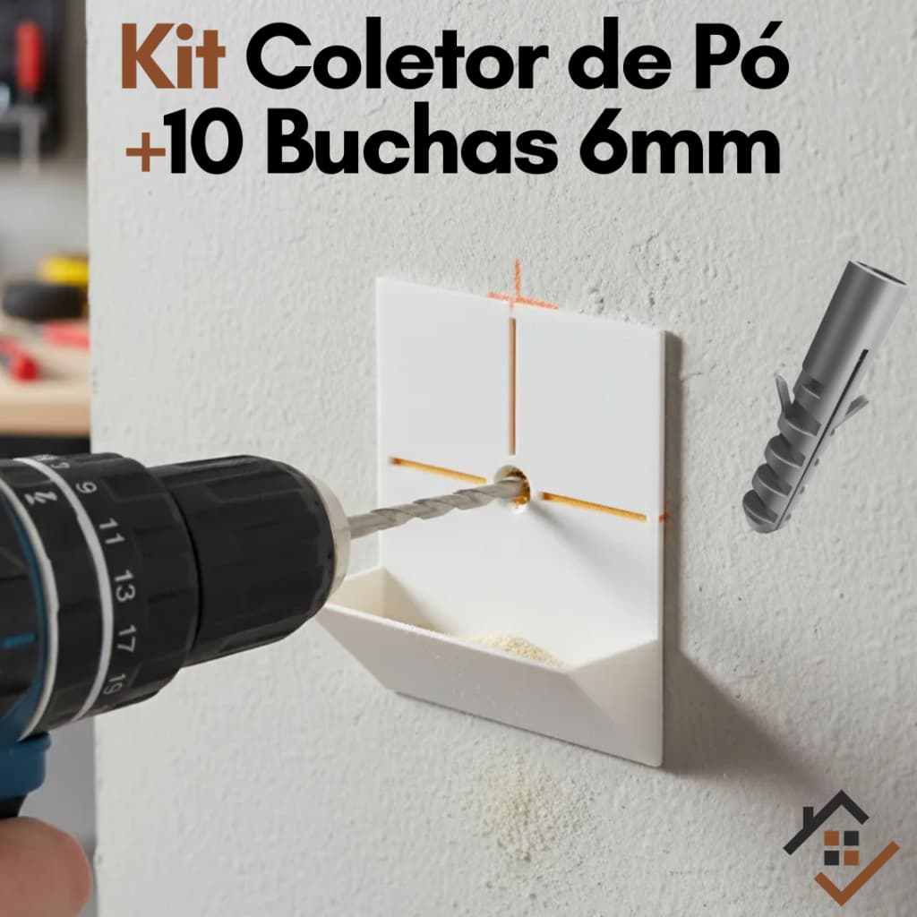 Coletor de Pó Para Furadeira Coletor de Poeira para Furo Parede com Parafusadeira