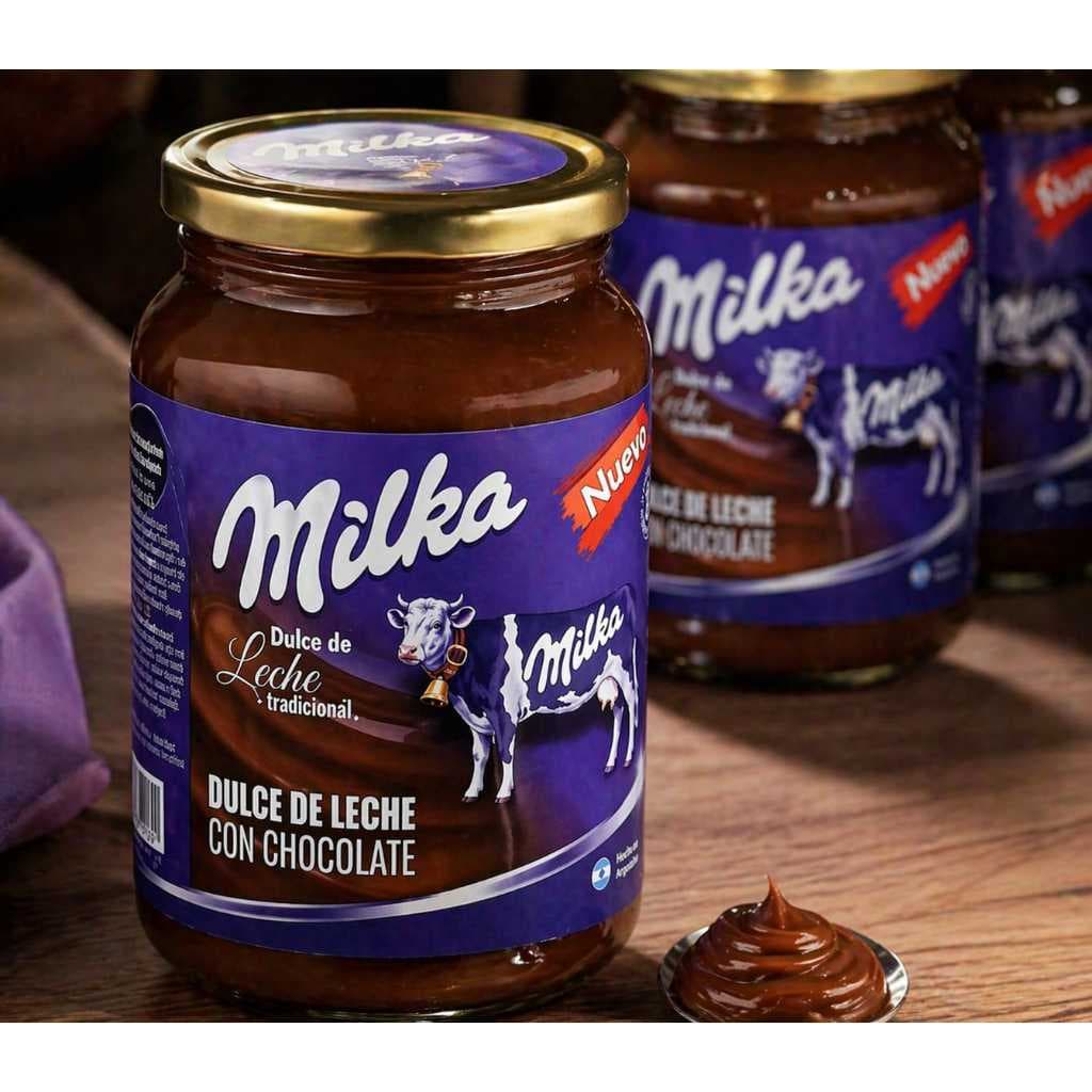 Doce de Leite Importado Milka com chocolate 454g