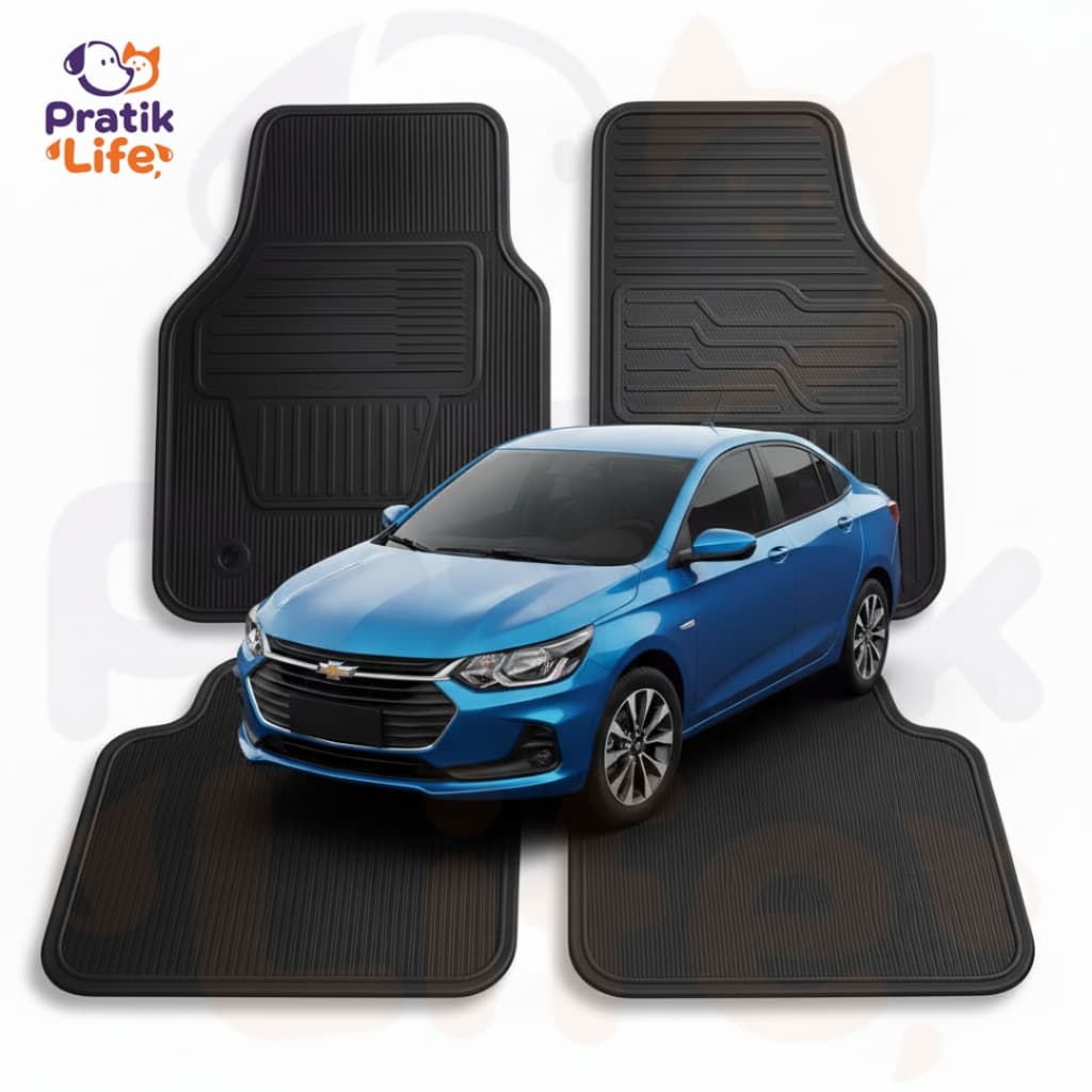Tapete Automotivo Chevrolet Onix Borracha Lavável Encaixe Perfeito Produto Nacional