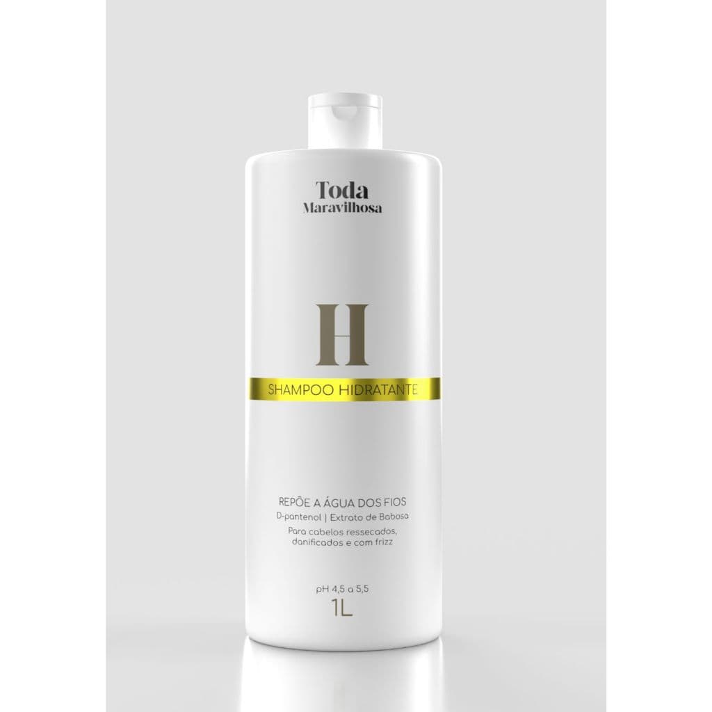 Shampoo Hidratante Toda Maravilhosa 1L Cabelos Ressecados Danificados Brilho