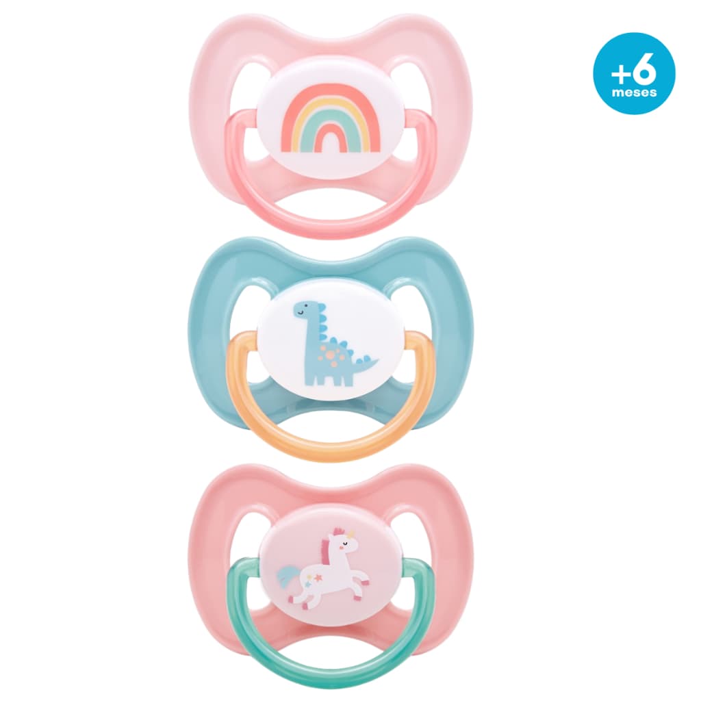 Chupeta Buba Bebe Tampa Protetora Bico de Silicone Simétrico Ultra Soft +6m com Alça para Prendedor