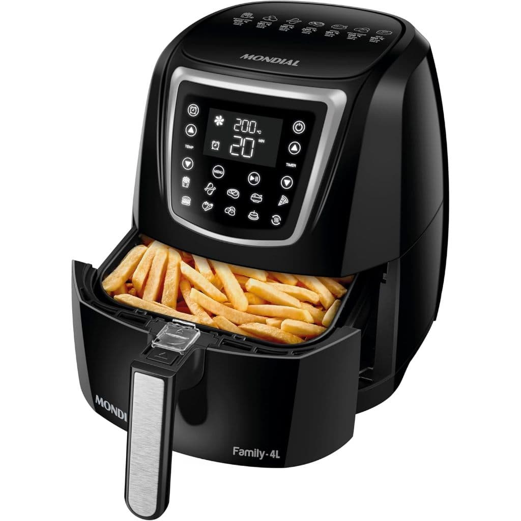 Air Fryer Digital 4L, Mondial, Preto, 1500W, 110V - AFN-40-DI