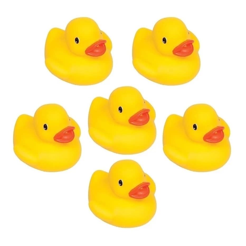 PATINHOS DE BANHEIRA -Brinquedo Para Banho Do Bebê Patinhos Coloridos Amarelo Pvc Borracha Buba Promoção PATO PATINHO