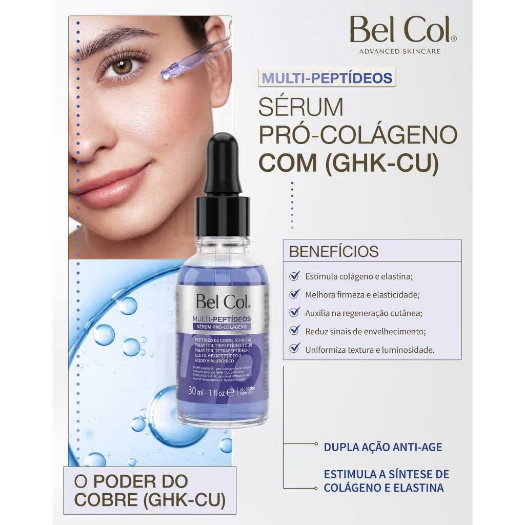 Sérum Pró-Colágeno Multi Peptídeos Anti-Idade 30ml Bel Col