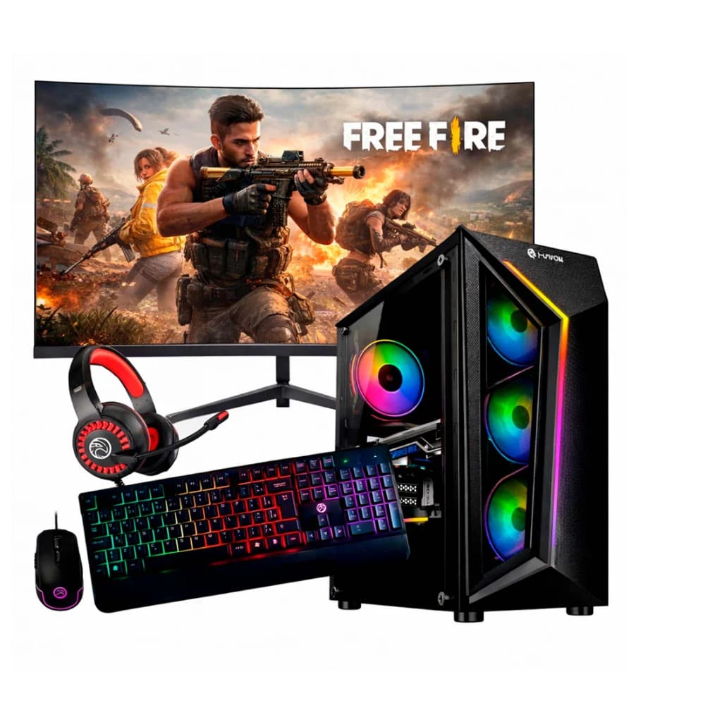 PC Gamer Completo, Intel Core i5 GT 610 16G SSD480G Monitor 19' roda autocad corel LOL gta5 Roblox