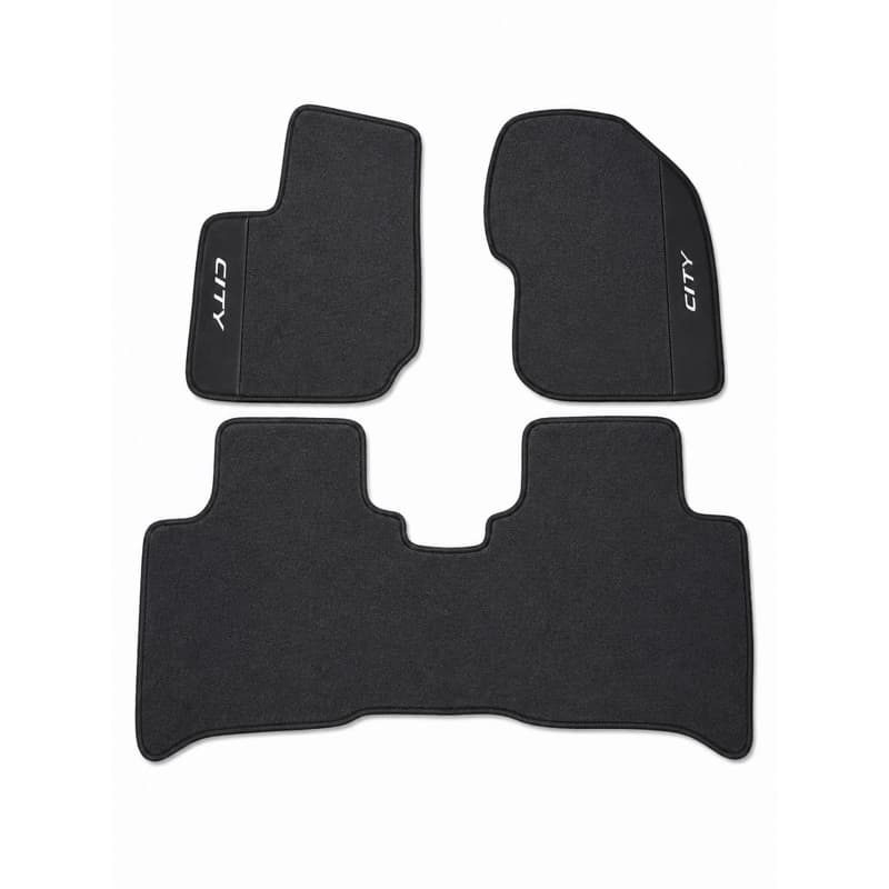 Tapete Automotivo Para Honda City 2008 A 2014 Tapete PVC Em Borracha Impermeável Tapete Inteiriço 03 Peças Sob Medida