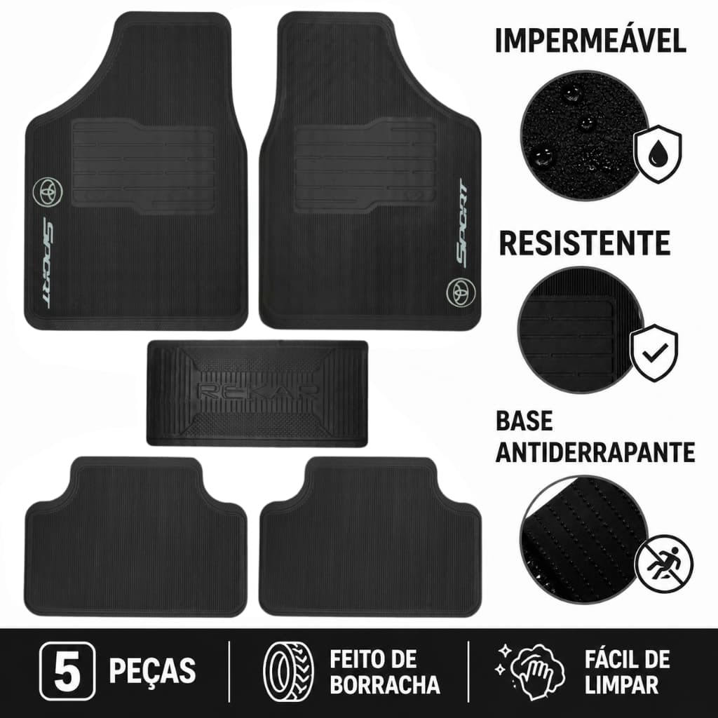 Tapete Borracha Automotivo Toyota