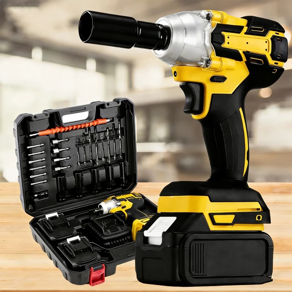 FURADEIRA Chave De Impacto Parafusadeira Furadeira 48v 88 V 02 Baterias Sem Fio Soquetes com Maleta