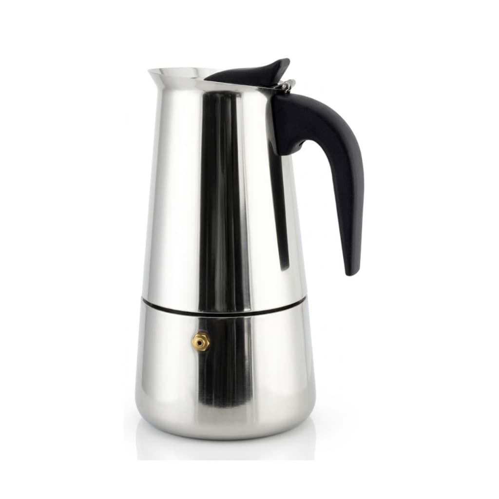 Cafeteira Italiana Expresso Em Aço Inox 9 Cafés 500ml Inox