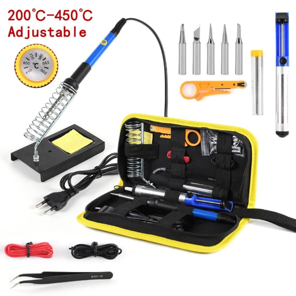 Kit De Solda 60W 220V Bolsa Ferramentas Profissional Completo