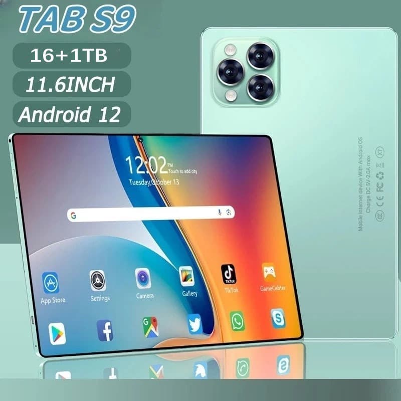 Tablet modelo novo 2026,  16GB+1TB, dual SIM,Android 15 brinde capa protetora e teclado