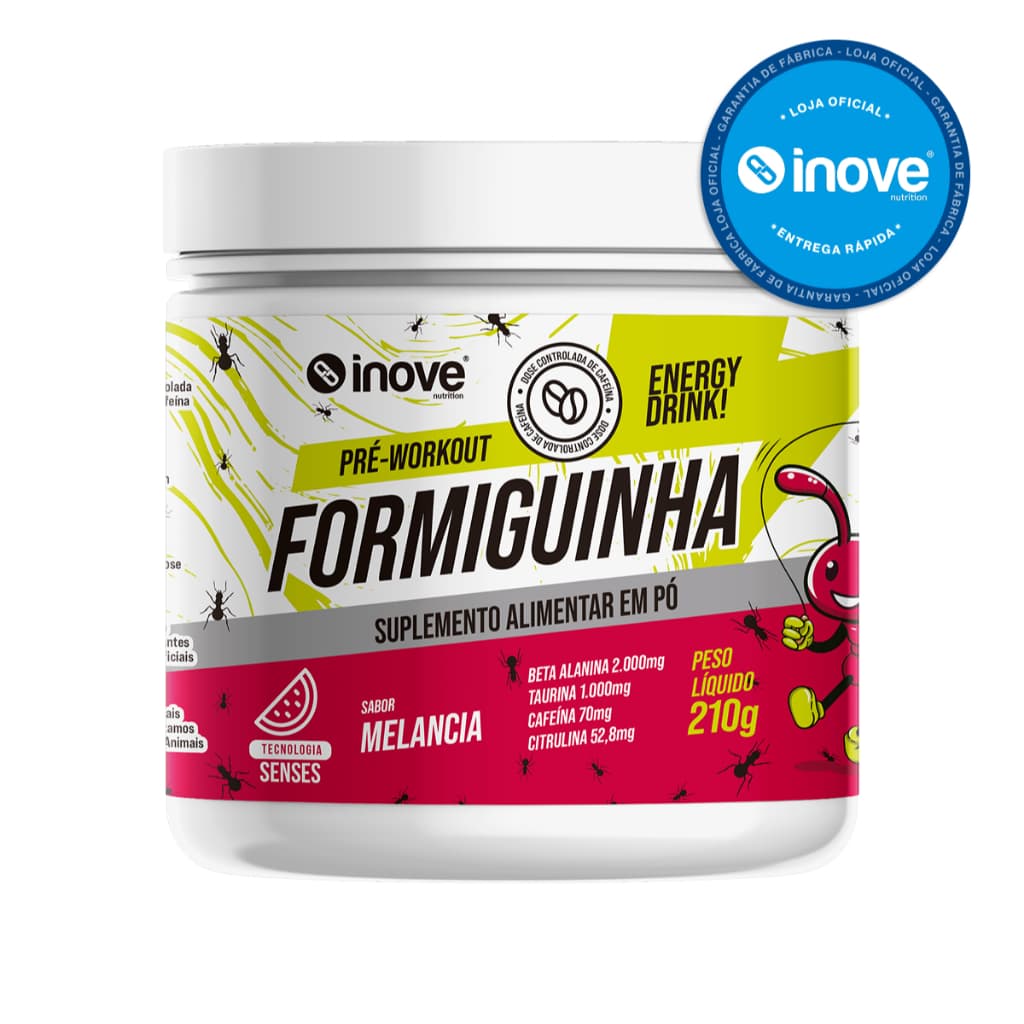 Formiguinha Energy Drink: Resistência, Força e Foco - Pré-Treino Cafeína Beta Alanina Taurina | Inove Nutrition