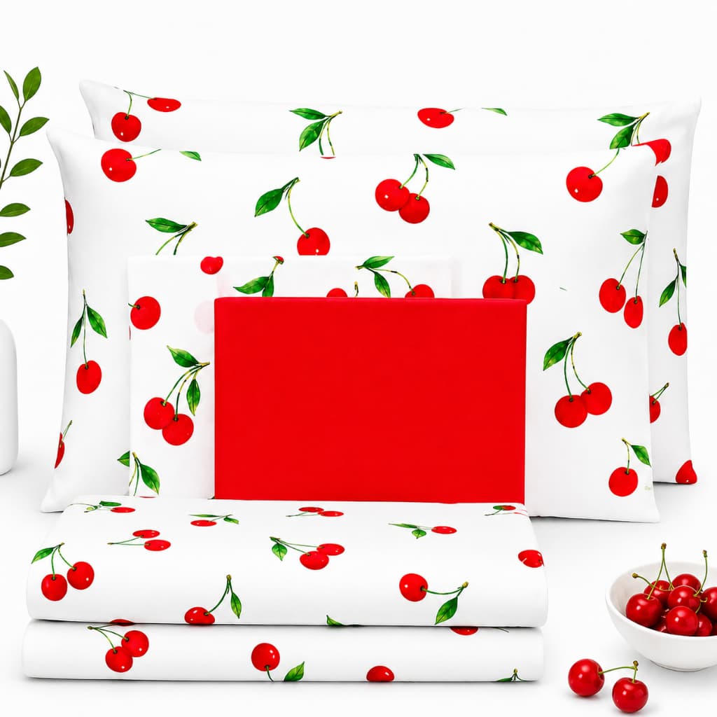 Jogo De Lençol Kit 4 Peças 3 Peças Cama Casal Queen Solteiro Algodão Estampado Percal 180 Fios