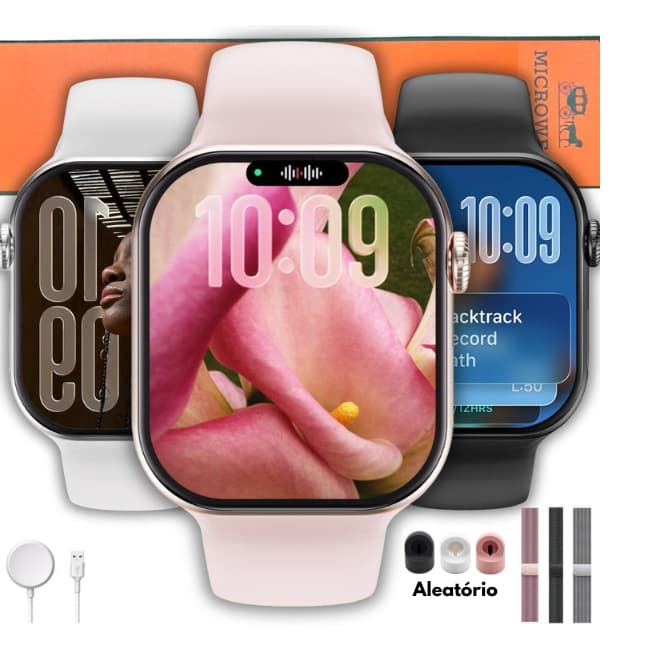 Relógio Smartwatch S11 Mini 42mm Microwear Serie 11 Tela Amoled Responde Whatsapp + Brindes