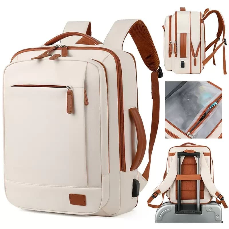 Mochila Notebook Oxford Impermeável USB Grande Capacidade Unissex Para Escola e Viagem/ 65006