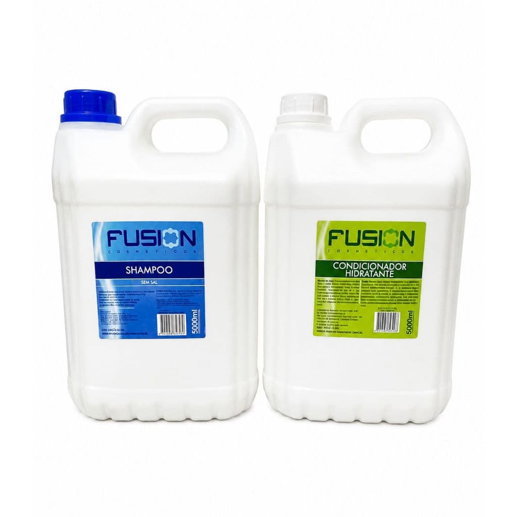 Shampoo + Condicionador Hidratante 5L Fusion Profissional Hidratação e Brilho