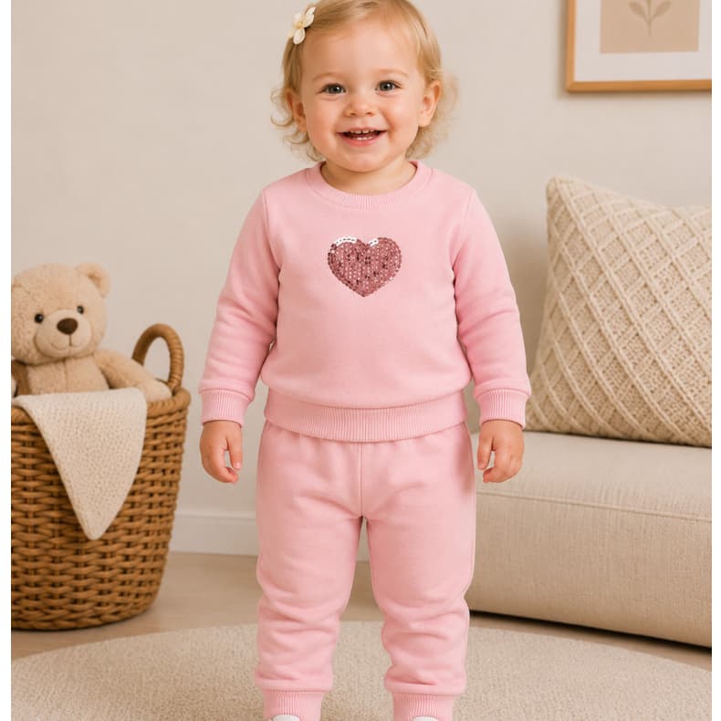 Conjunto Infantil Bebê Blusa Manga Longa e Calça Moletom