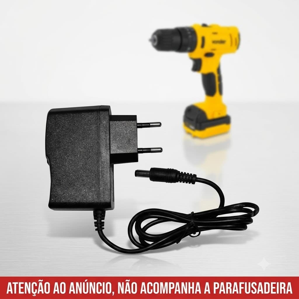 Fonte Carregador Parafusadeira Vonder PFV120 12V Bivolt