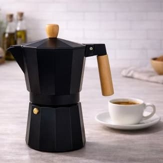 Cafeteira Italiana Tradicional 300ml Alumínio Compacta Café Expresso