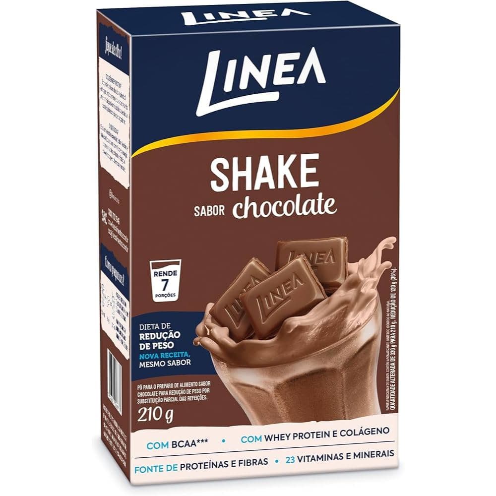 Shake Linea com BCAA / Whey Protein e Colágeno Sabor Chocolate 210g