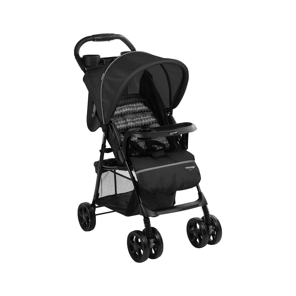 Carrinho de Bebê de Passeio Voyage Spot Porta Copos 0-15kg Preto