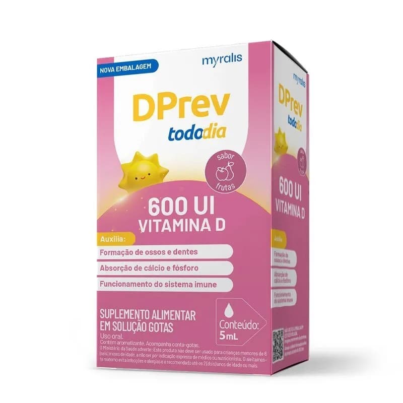 DPREV TODO DIA 600UI 5ML   VITAMINA D3 - SABOR FRUTAS
