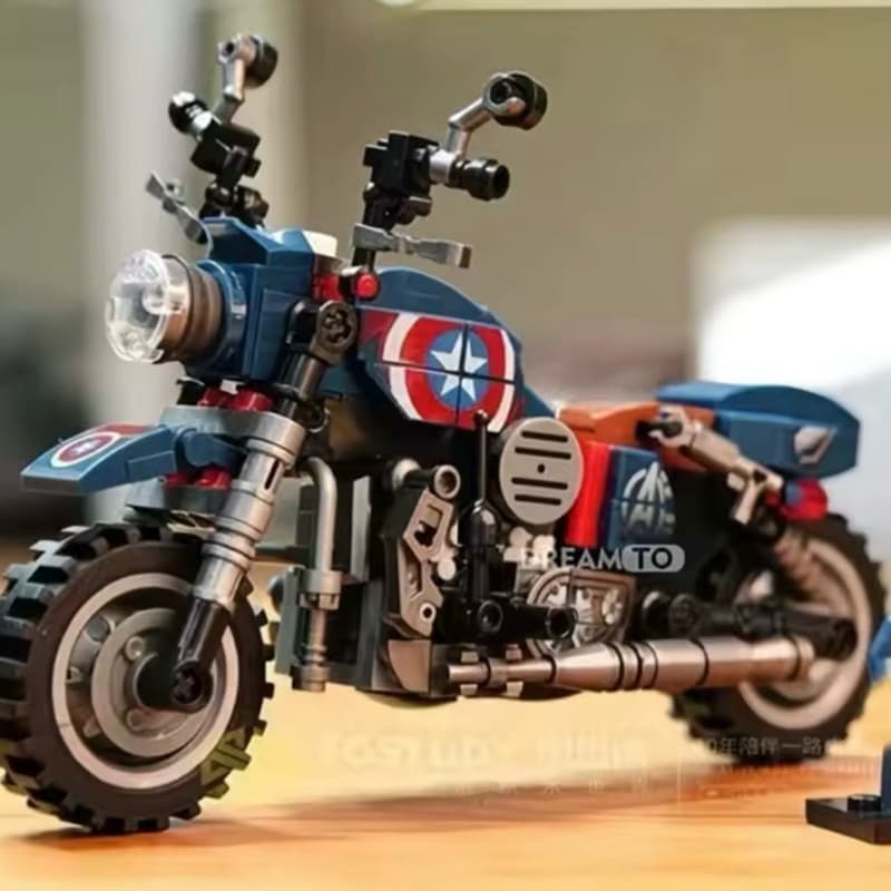 Blocos de Montar Lego - Moto Capitão América 250 Peças