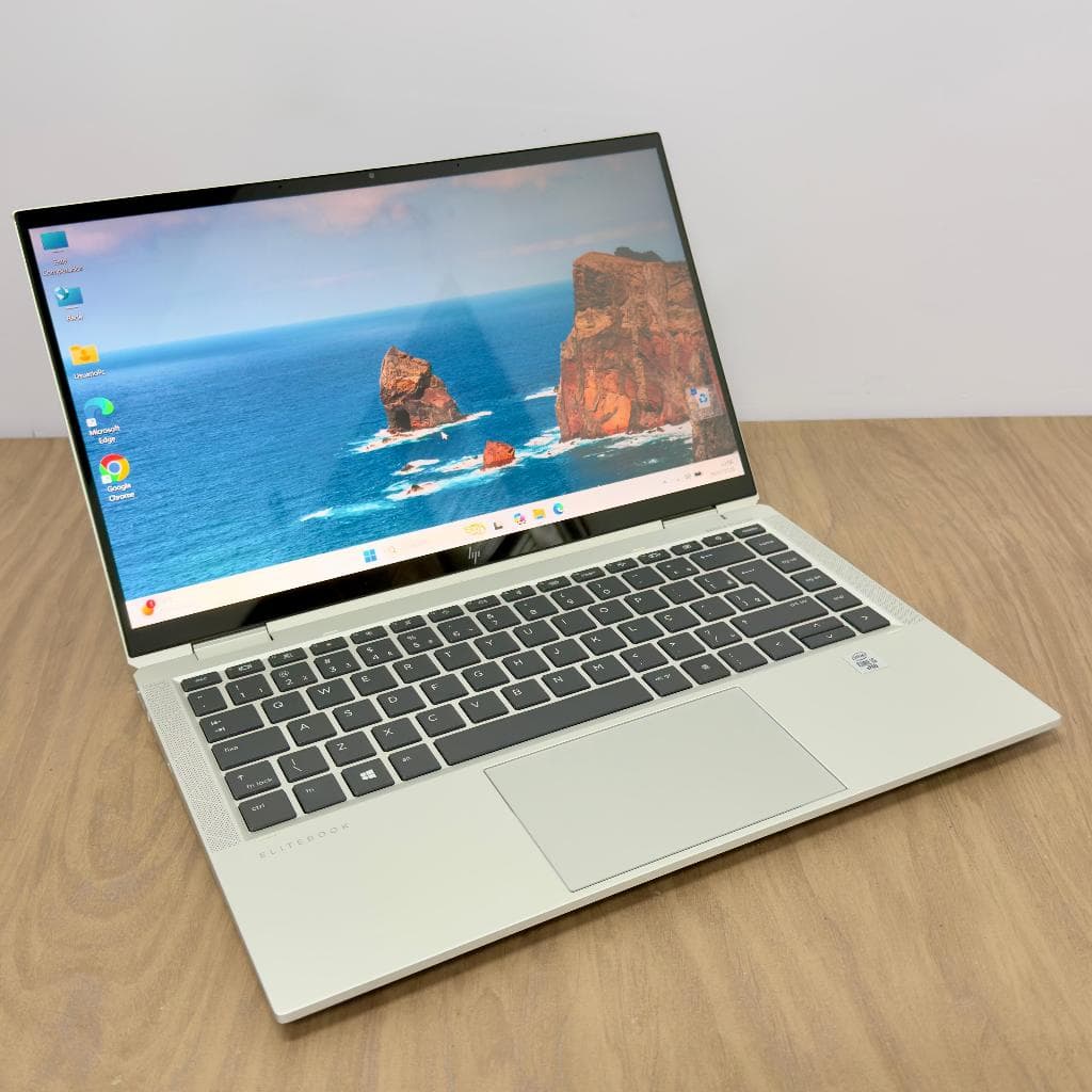 Notebook HP EliteBook x360 1040 G7 2 em 1 - Core i5 10a/ 16GB/ SSD 256GB/ Tela 14 FHD Touch/ Win 11 Pro