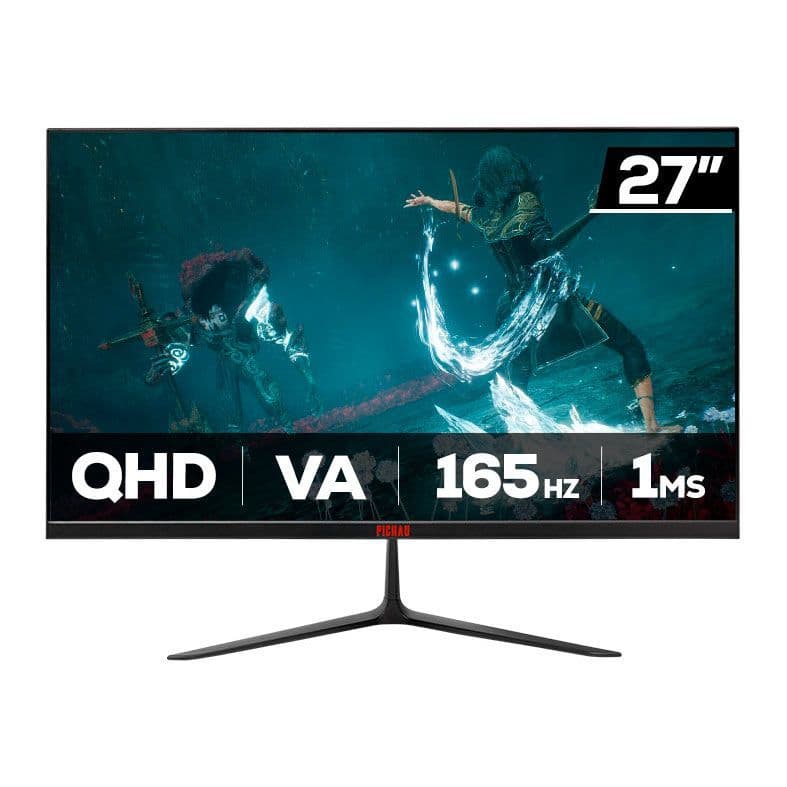 Monitor Gamer Pichau Athen V3 Ultra 27" QHD VA 165Hz 1ms FreeSync HDMI/DisplayPort