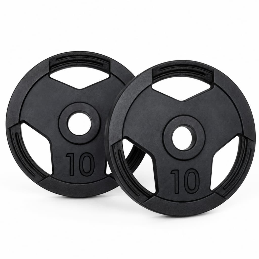KIT PAR ANILHAS SPORT 10KG FERRO FUNDIDO MUSCULAÇÃO ACADEMIA FITNESS TREINO FORÇA RESISTÊNCIA EXERCÍCIOS PESO