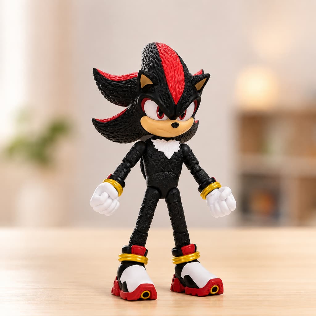 Boneco Shadow Articulado 12cm Sonic 3 O Filme Original Sunny
