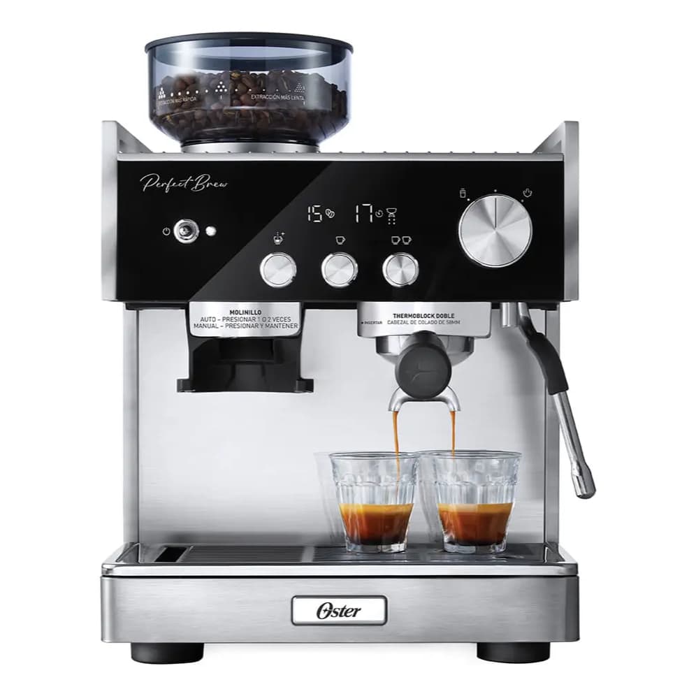 Cafeteira Expresso Oster Perfect Brew Máxima Inox 19 Bar 220v