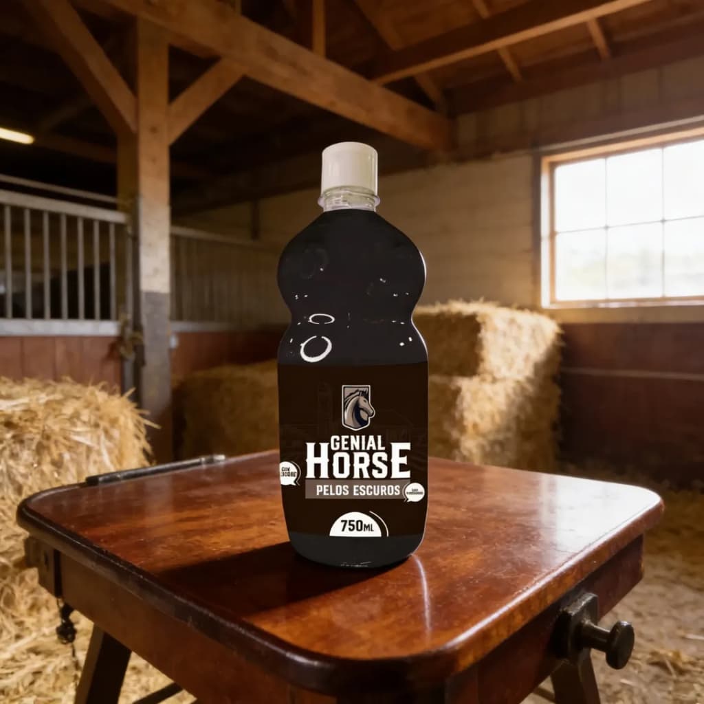 Shampoo Para Cavalo Pelos Escuros Premium Cor Viva Duradouro