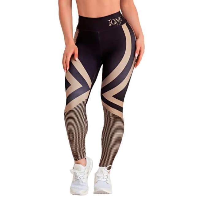 Calça Legging Fitness Feminina Academia Esportiva Cintura Alta Treino Zero transparência Alta compressão - LAONEFIT