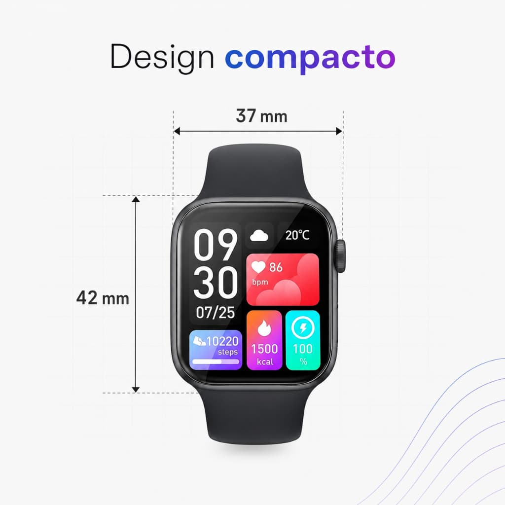 TOP Smartwatch Microwear Relógio Smartwatch W11 Mini Lançamento Esportivo Notificações Redes Sociais Android iOS