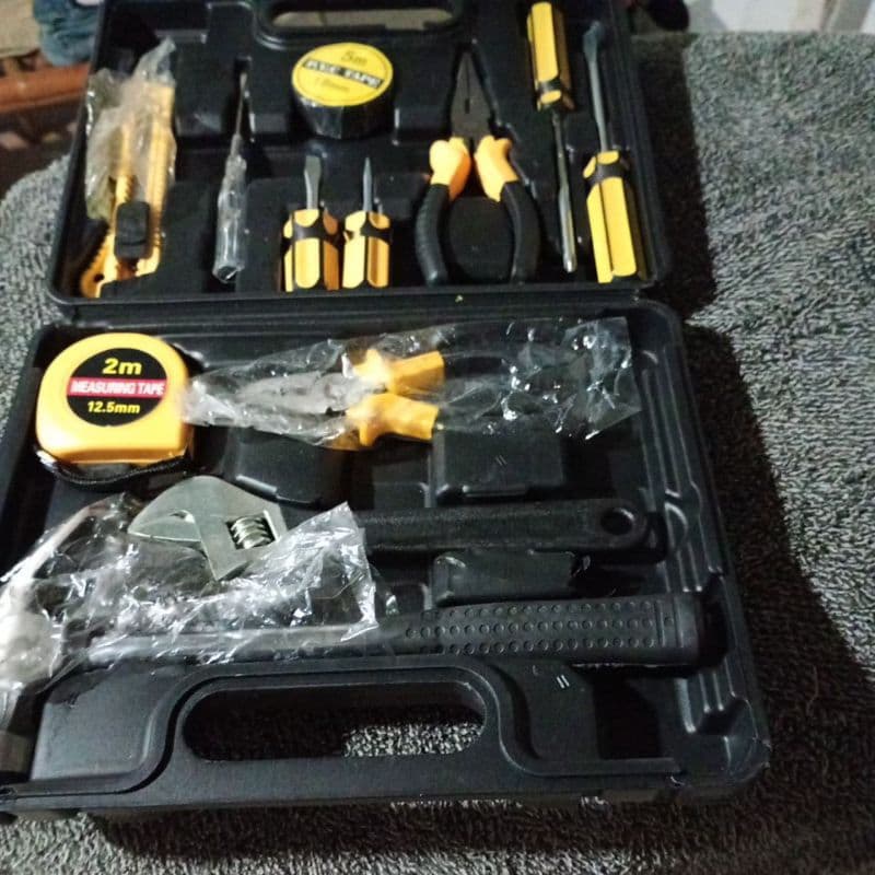 Kit Ferramentas 12 Peças Completo para Casa Carro Emergência BOM-3902
