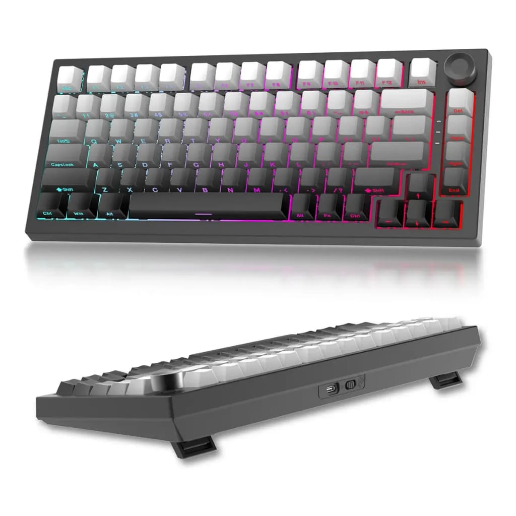 Teclado Gamer Mecânico 2.4gh/ Bluetooth 5.0 Switch Mx Clear