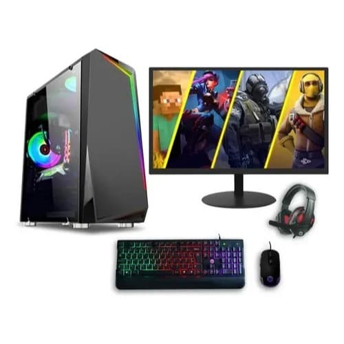 Pc Gamer COMPLETO intel I5, 16GB RAM, SSD 480GB, RX 580, GAB GAMER ADAPTADOR WIFI MONITOR 19 KIT GAMERGAMING INFO