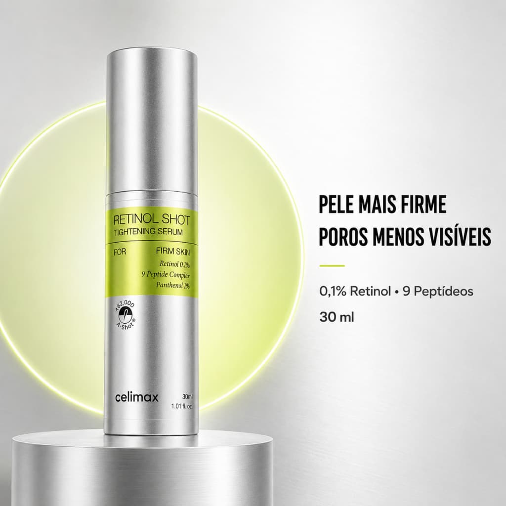 Celimax Retinol Shot Tightening Serum 30ml Sérum Facial Anti-idade Firmador Coreano Original