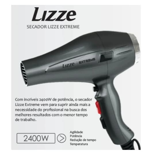 Secador de Cabelo Profissional Extreme 2400W - Tecnologia Iônica, Leve e 220V