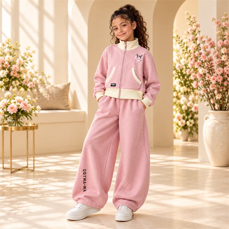 Conjunto Moletom Infantil Juvenil Oversized Feminio - Estilo e Conforto Total!