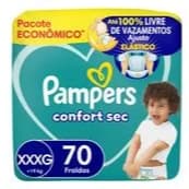 Fraldas Pampers Confort Sec XXXG-70 unid