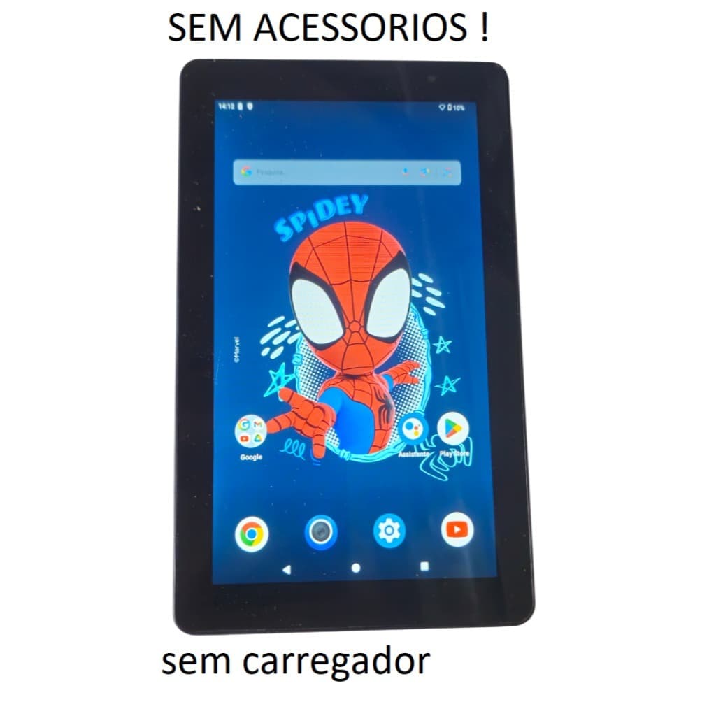 Tablet Positivo Vision tab 7 3GB ram 64GB Octa-Core Android 14 Go Wi-Fi - Tela 7 ips – 3100mAh Spidey-Usado