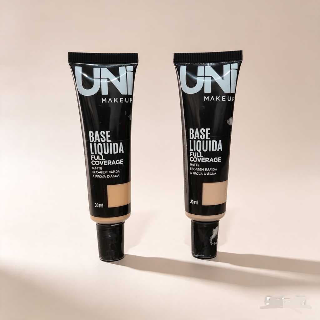 Base Liquida Matte Uni MakeUp  Full Coverage Secagem Rapida A prova dagua