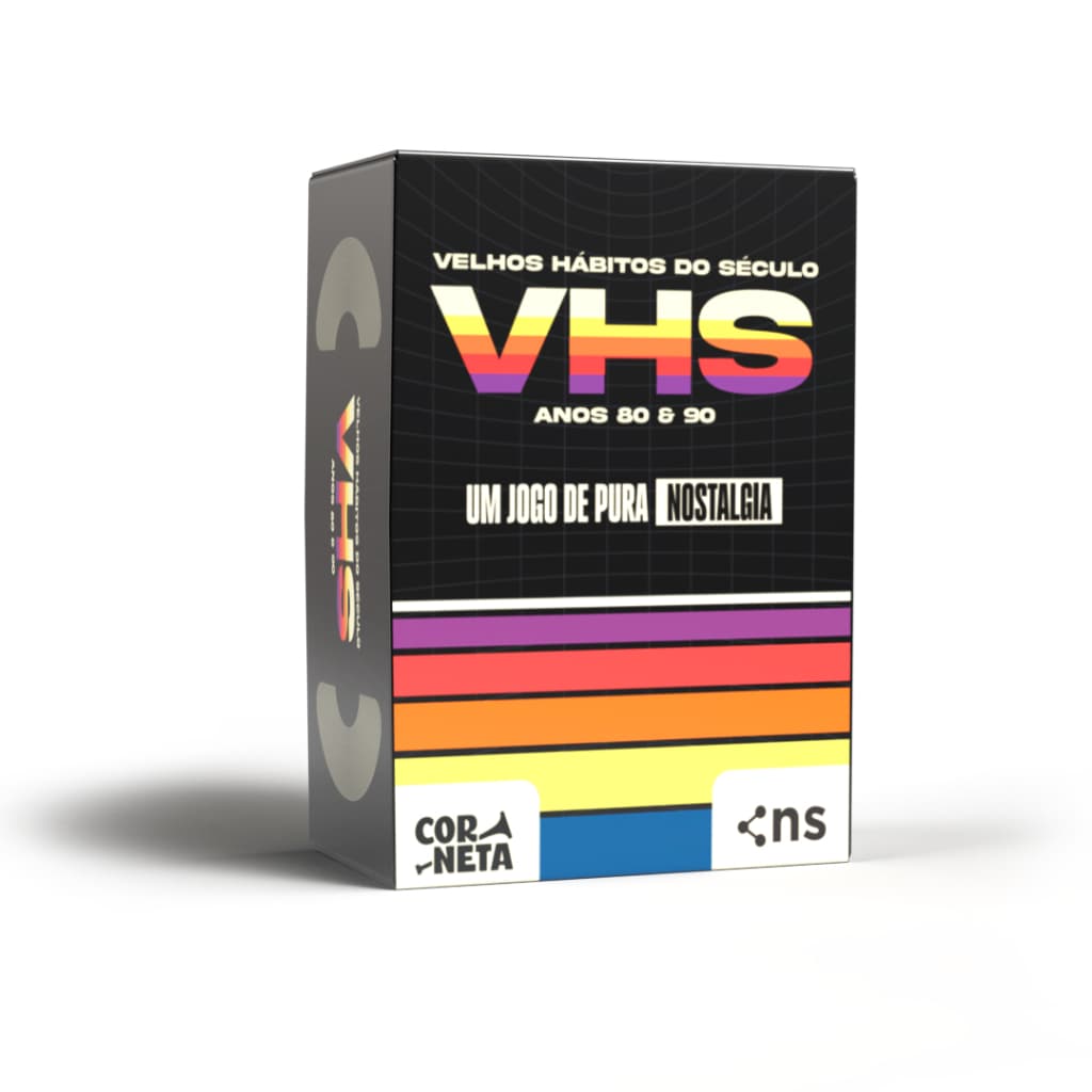 Jogo VHS - Velhos Hábitos do Século,  Anos 80 e 90, Nostalgia para Toda a Família