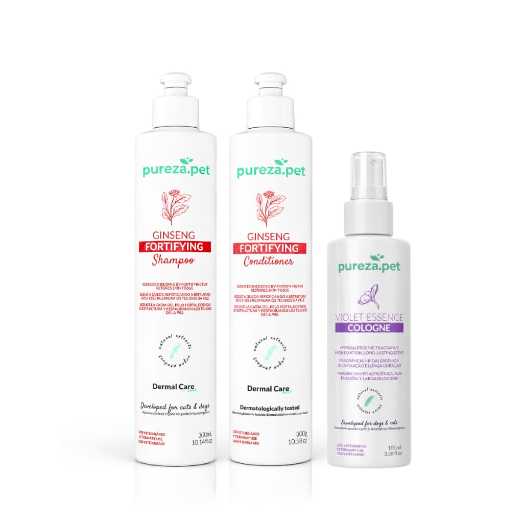 Kit Shampoo Condicionador Pet Shampoo e Condicionador para Cachorro Pet Colonia Hipoalergênico