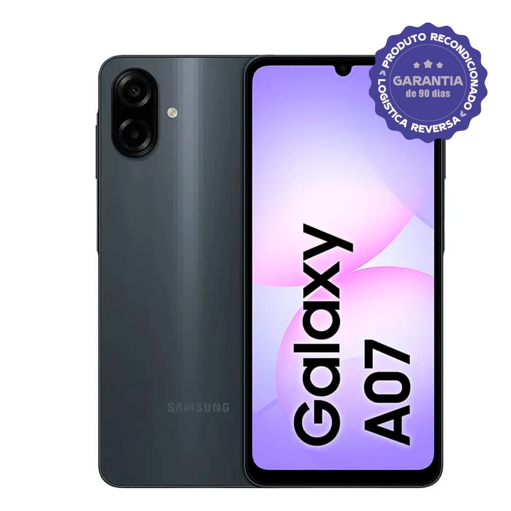 Celular Samsung Galaxy A07 128GB 4GB RAM Preto / 256Gb 8Gb RAM Violeta 4G [Recondicionado]