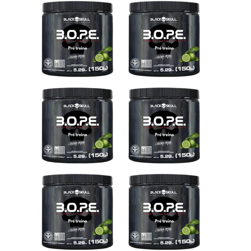 Atacado - 6 unidades Pré Treino BOPE 150g - Black Skull