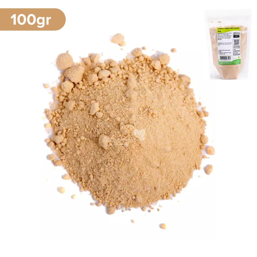 Tempero de Alho e Cebola com Sal 100g Temperos Natural Relva Verde